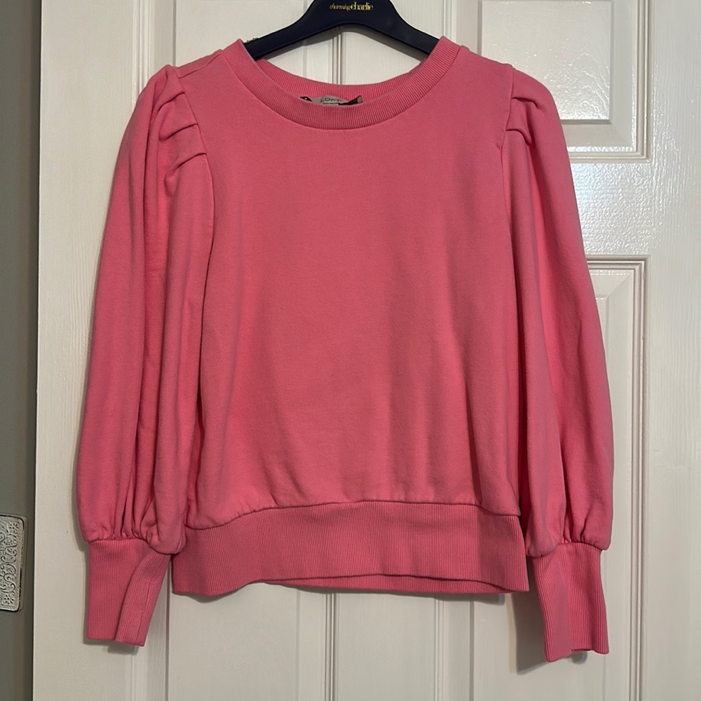 LOFT Pink Bubble Sleeve Blouse